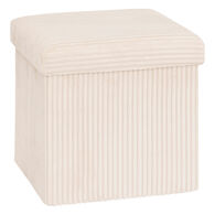 Pufe com arruma&ccedil;&atilde;o marfim