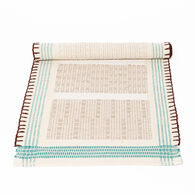 Passadeira WONJA taupe e azul 60x150cm