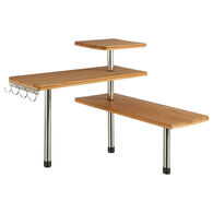 Estante de bancada de cozinha em bambu