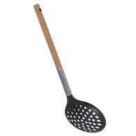 Escumadeira NYLON com cabo em madeira