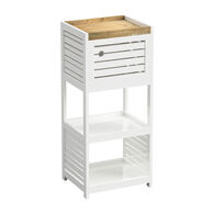 M&oacute;vel baixo wc com 1 porta e gaveta  RIO branco