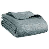 Colcha e 2 capas de almofada ARABESQUE azul 240x260cm