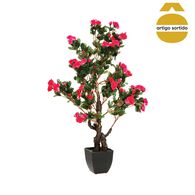 Planta az&aacute;lea artificial com vaso