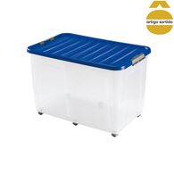 Caixa de arruma&ccedil;&atilde;o com rodas 150l