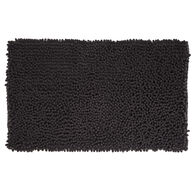 Tapete wc maxi CHENILE preto 50x80cm