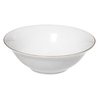 Saladeira PETIT SALON branco com beira dourada 22cm