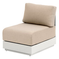 Poltrona ALLURE bege em alum&iacute;nio