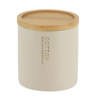 Caixa para algod&atilde;o bege