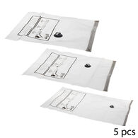 Conjunto de 5 sacos para arruma&ccedil;&atilde;o v&aacute;cuo