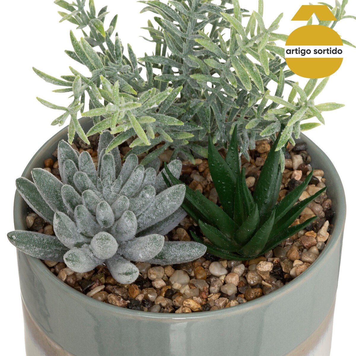 Vaso com planta artificial HOUSE 18cm