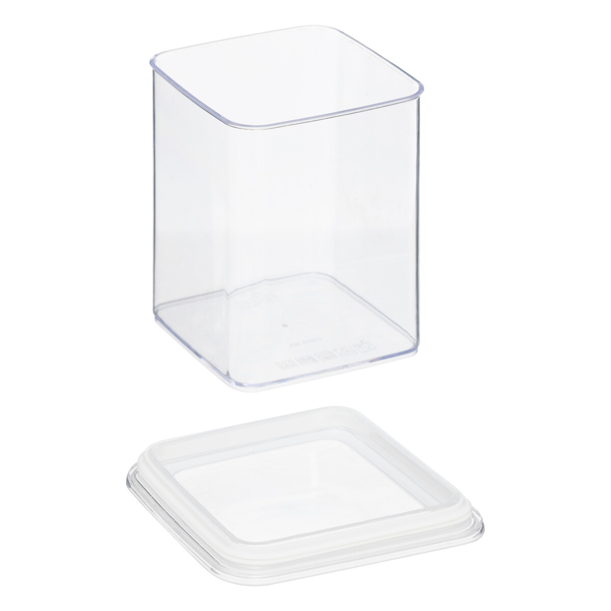 Caixa herm&eacute;tica quadrada 1l