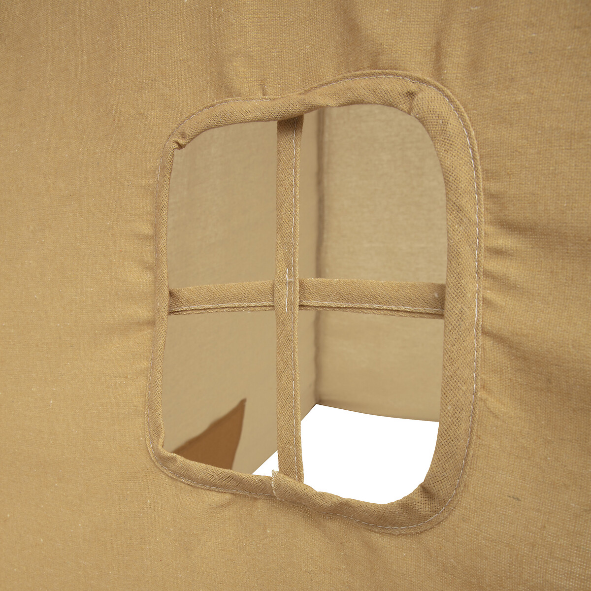 Tenda TIPI ocre com pompons RAINBOW