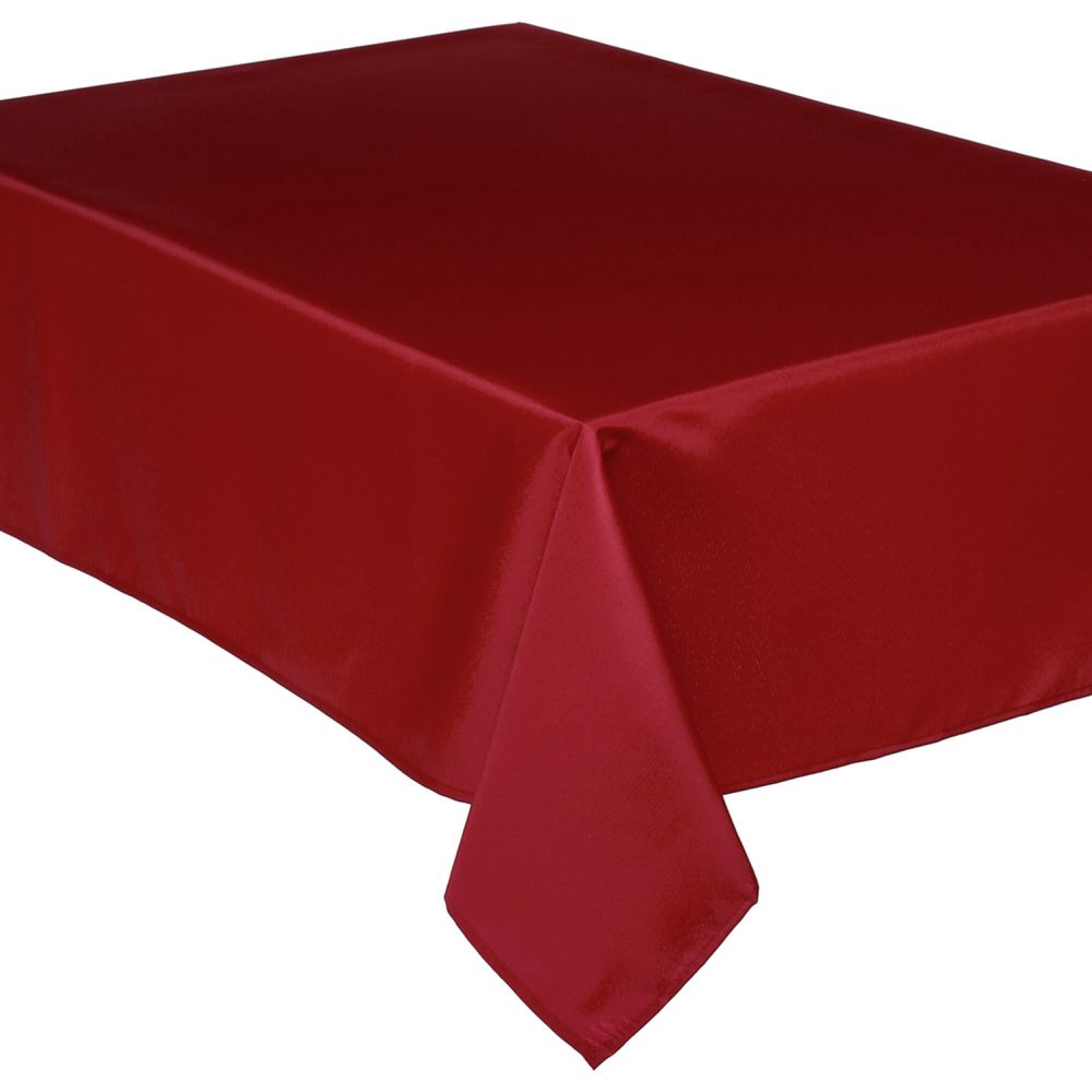 Toalha de mesa anti manchas vermelha