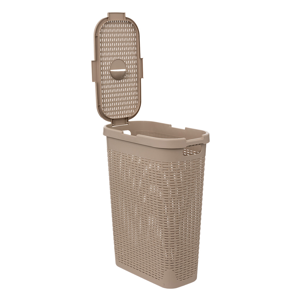 Cesto de roupa slim com tampa 40l