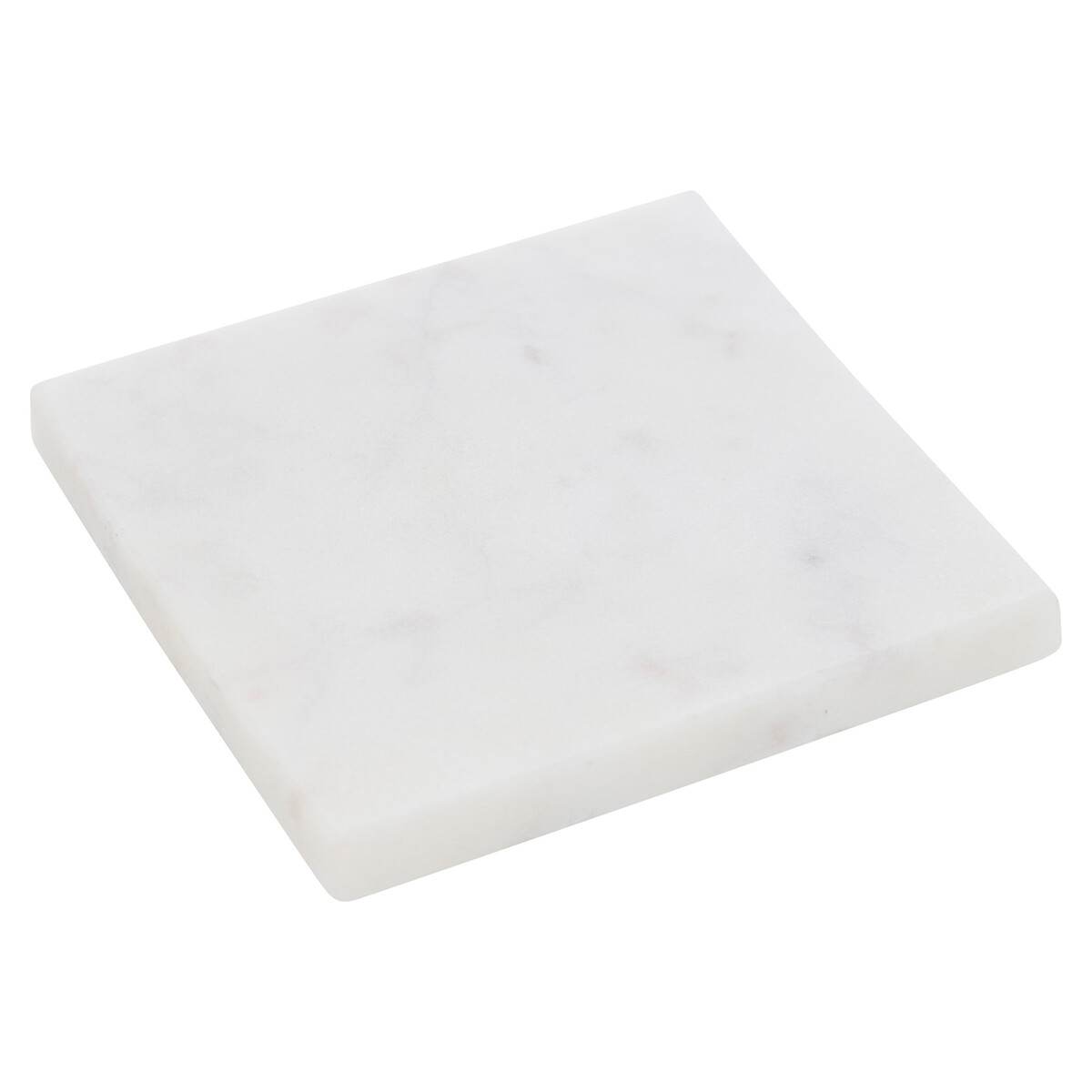 Conjunto 4 bases para copos branco em m&aacute;rmore 10cm