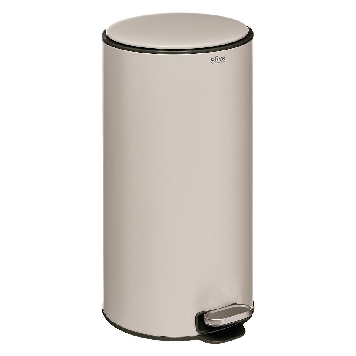 Balde do lixo DELTA bege em metal 30L