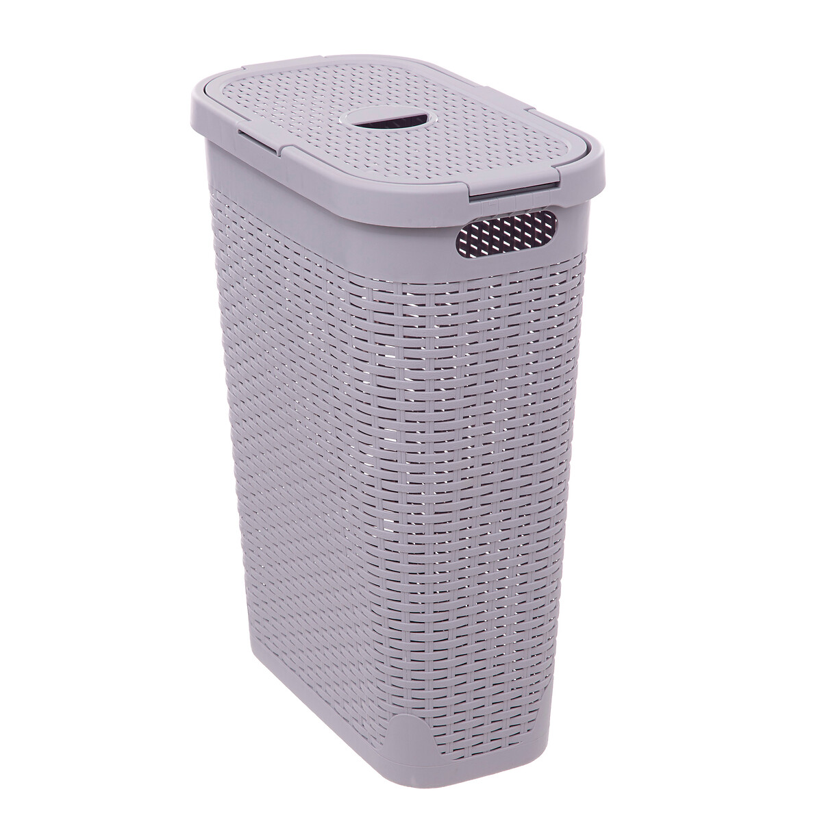 Cesto de roupa slim com tampa 40l