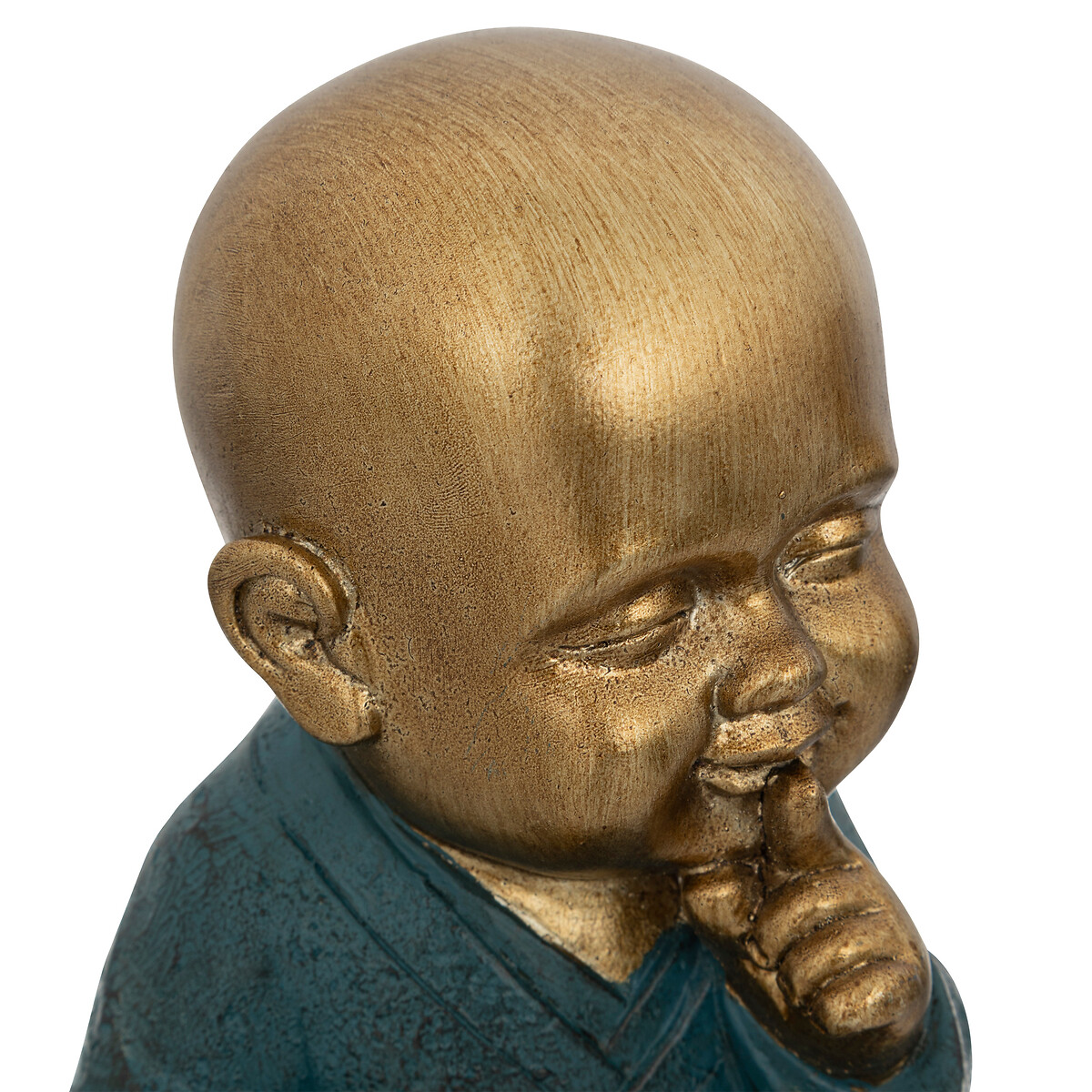 Estátua de buda mudo JIL em resina azul