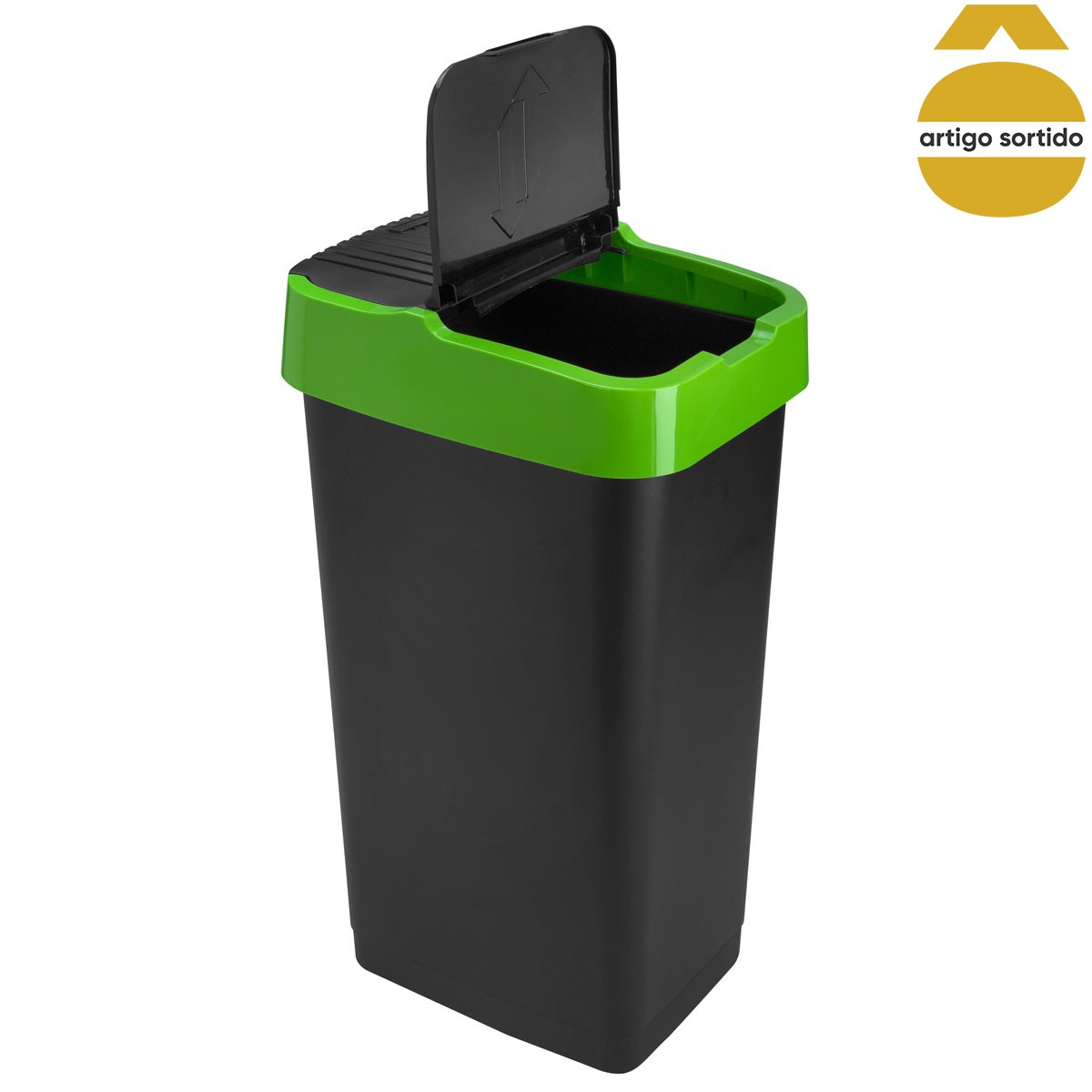 Ecoponto com tampa basculante 60l