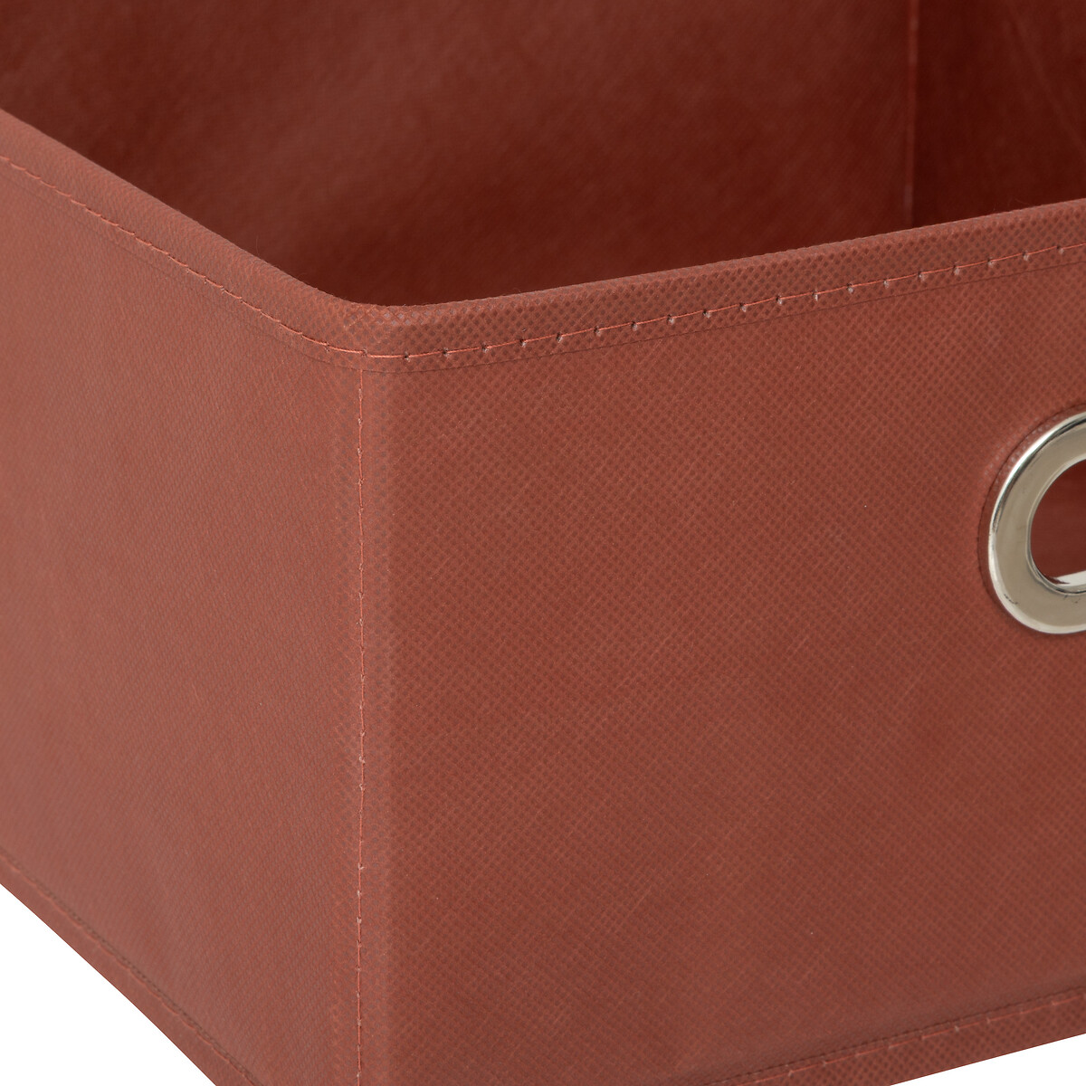 Caixa de arruma&ccedil;&atilde;o terracota 31x31cm