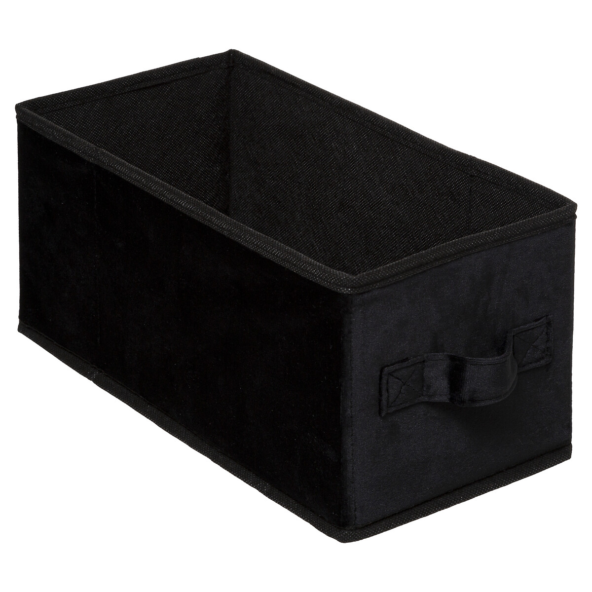 Caixa de arrumação preto veludo