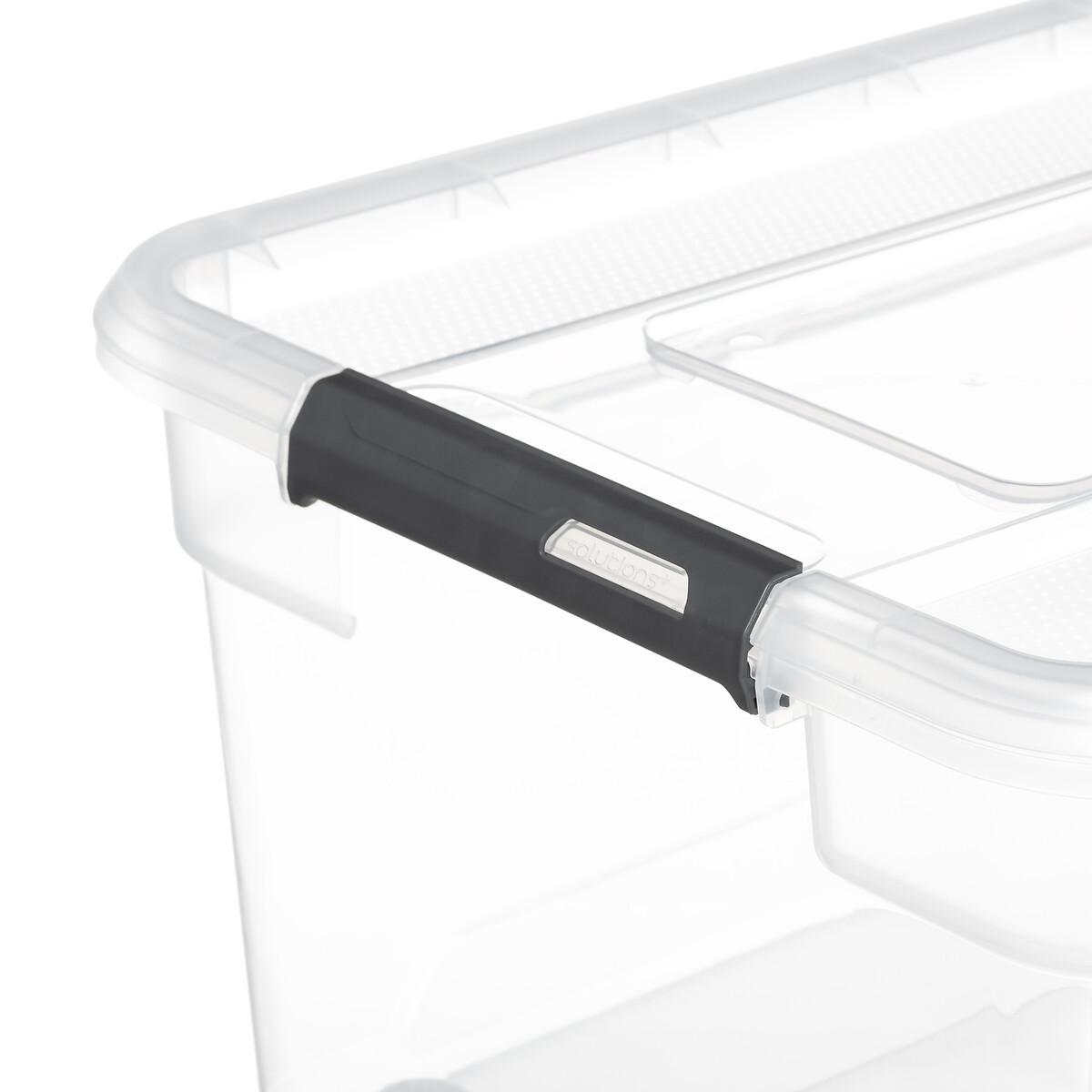 Caixa de arruma&ccedil;&atilde;o SOLUTIONS transparente 40l