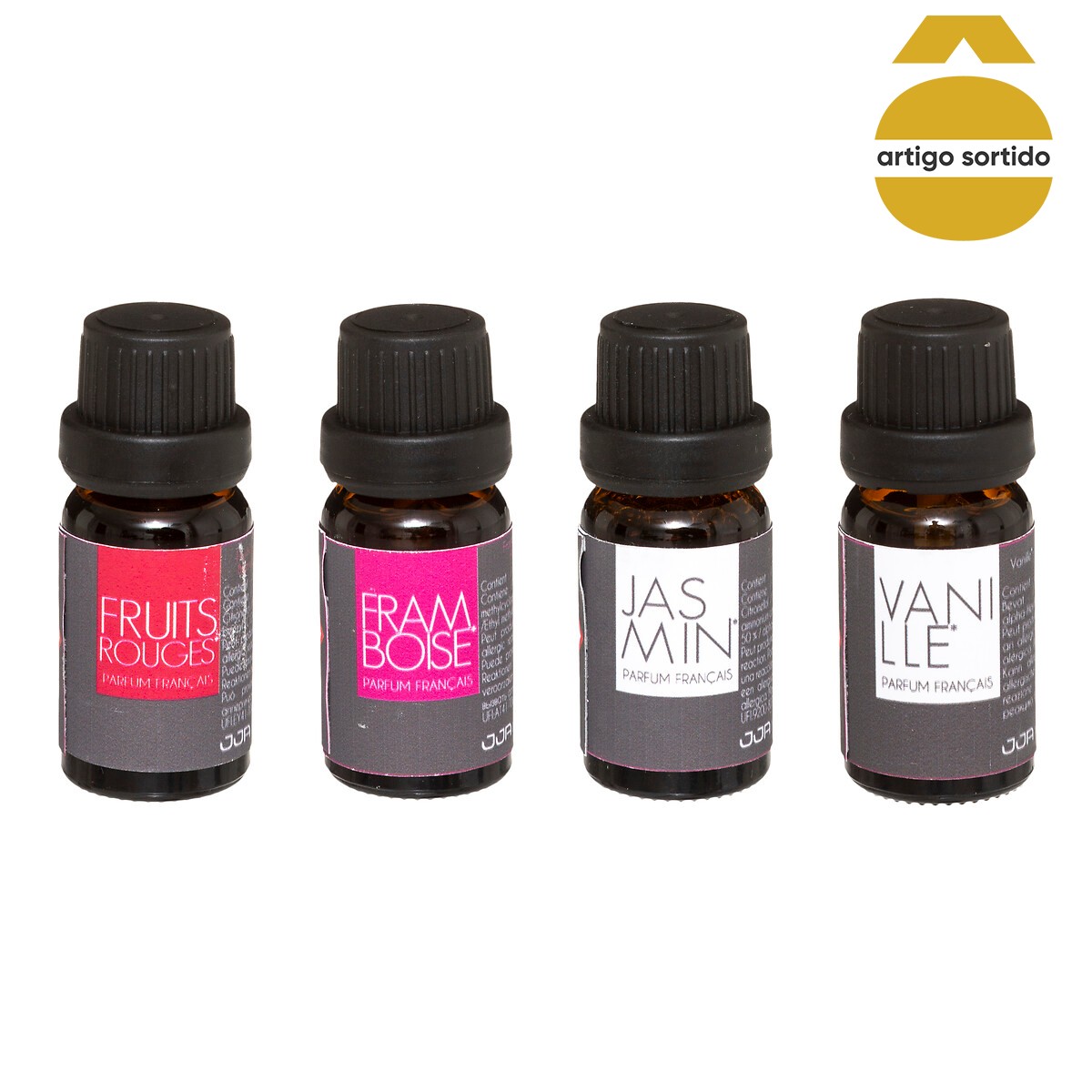 Conjunto 4 frascos &oacute;leo perfumado 10ml