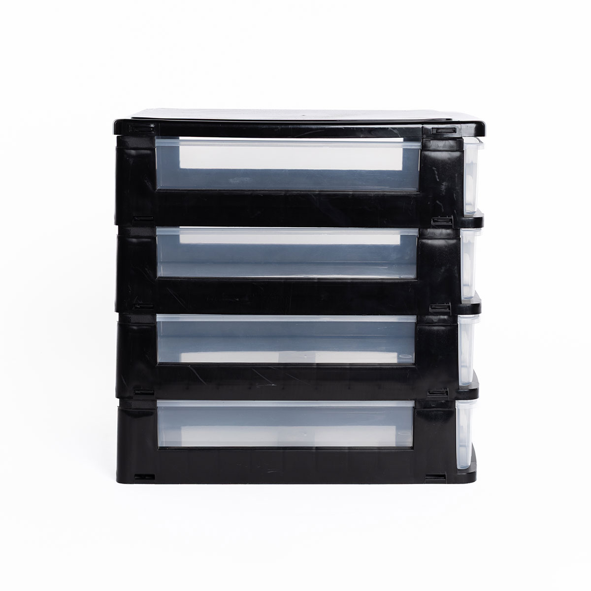 M&oacute;dulo com 4 gavetas a4 baixas preto