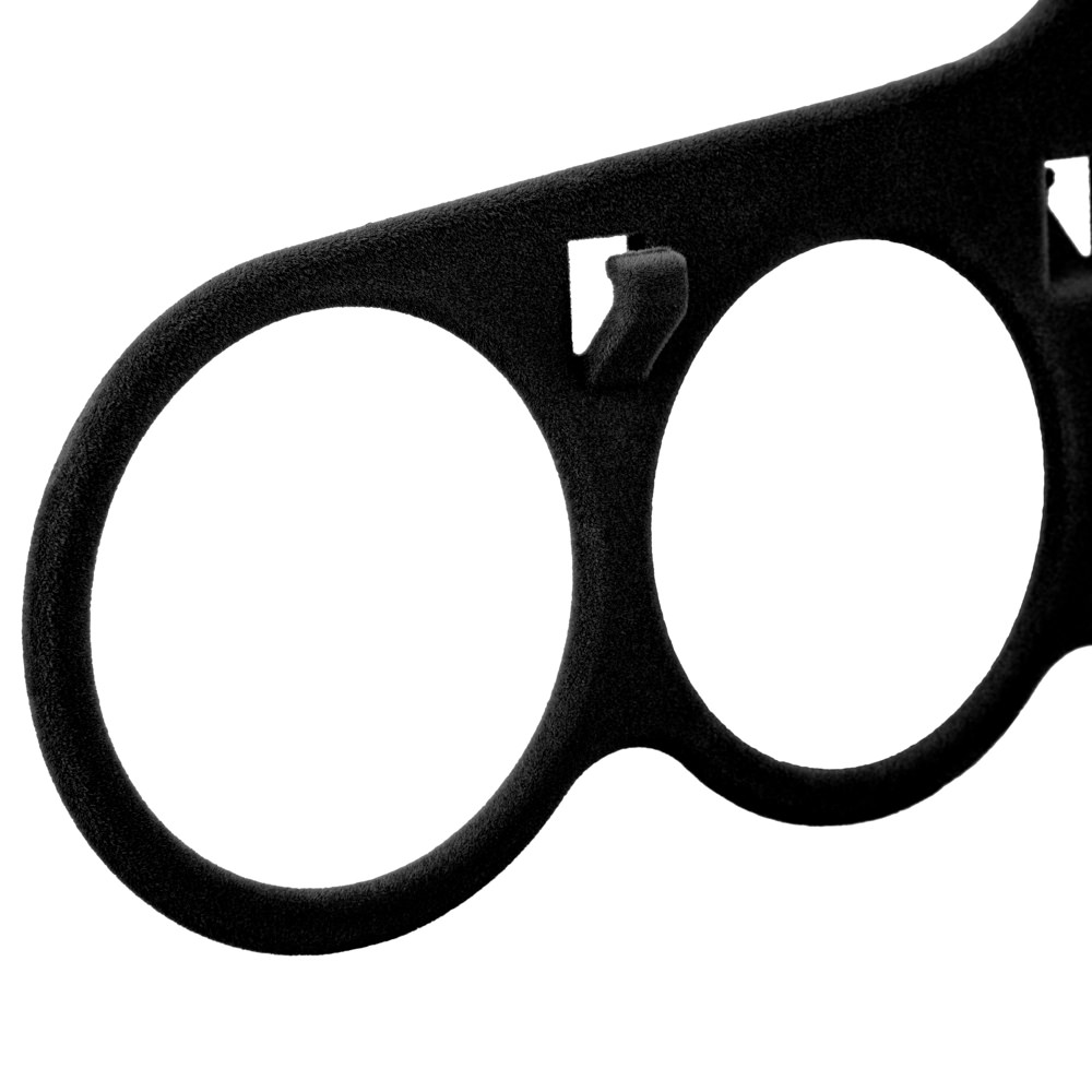 Cabide preto para 5 écharpes com antiderrapante