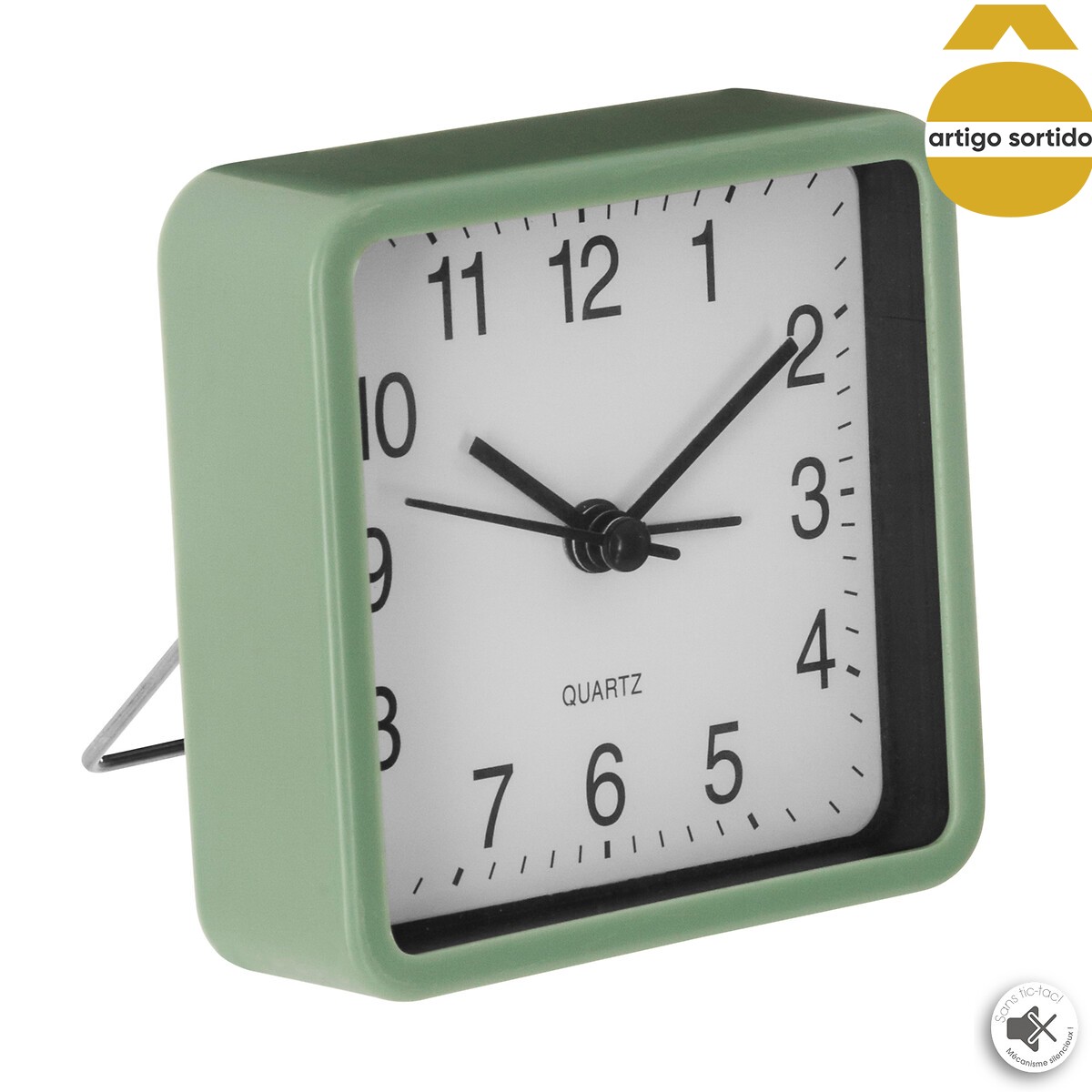 Rel&oacute;gio De Mesa 8,2x8,2cm