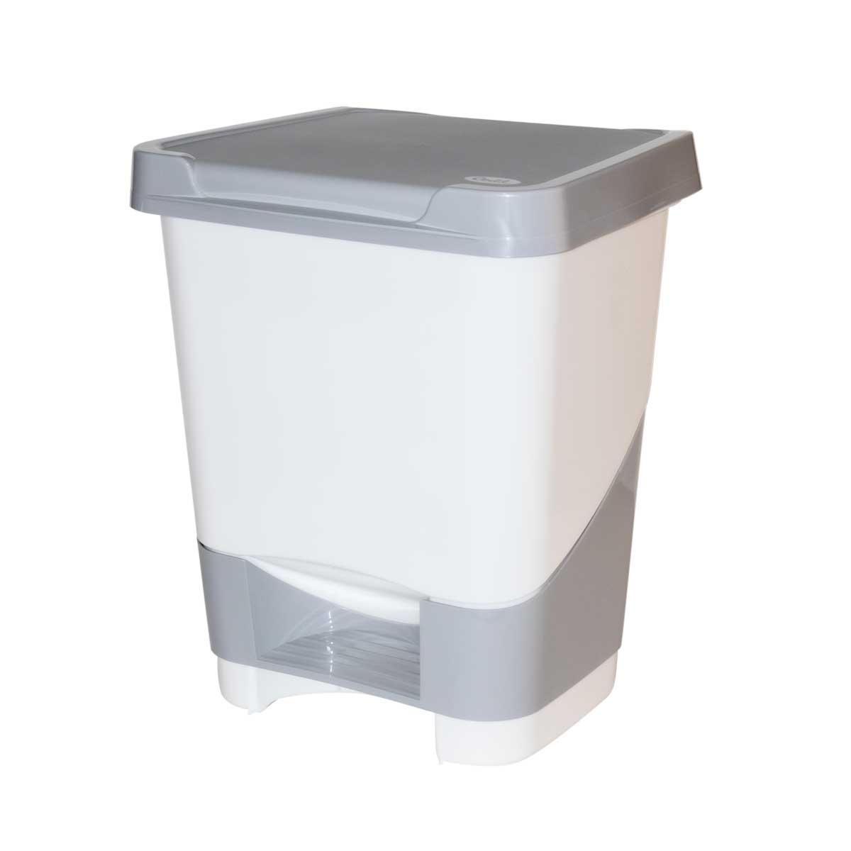 Balde do lixo 20l branco com pedal