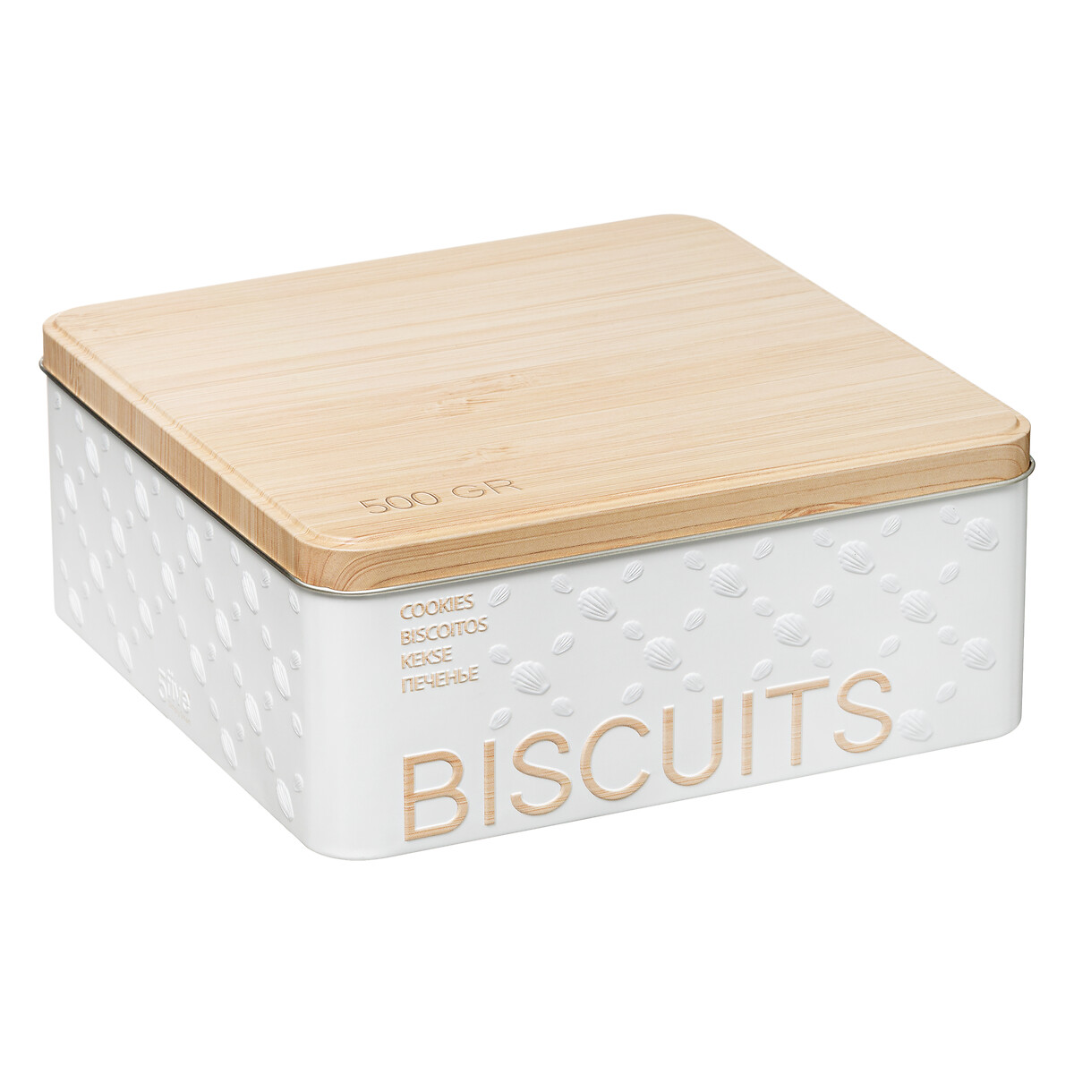 Caixa para biscoitos em metal 500g