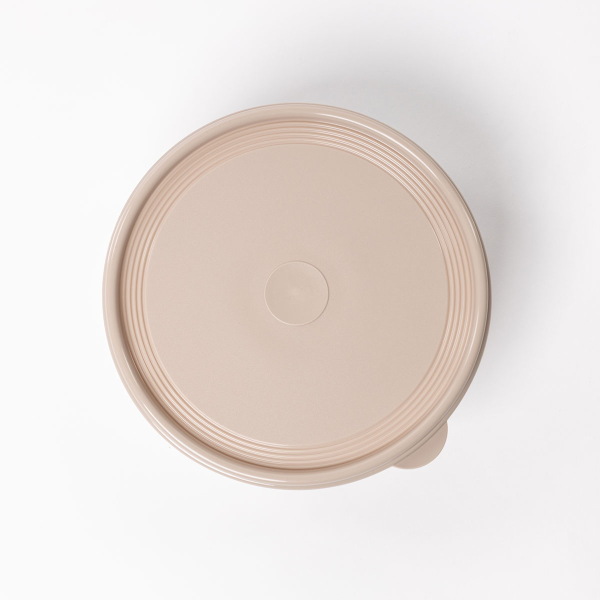 Caixa herm&eacute;tica redonda bege 1,3l