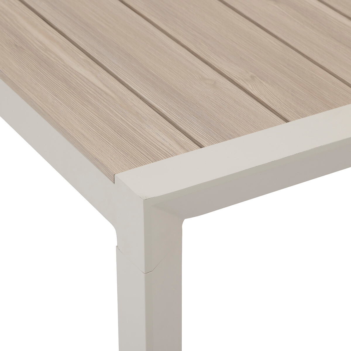 Mesa fixa EVASION bege em alum&iacute;nio