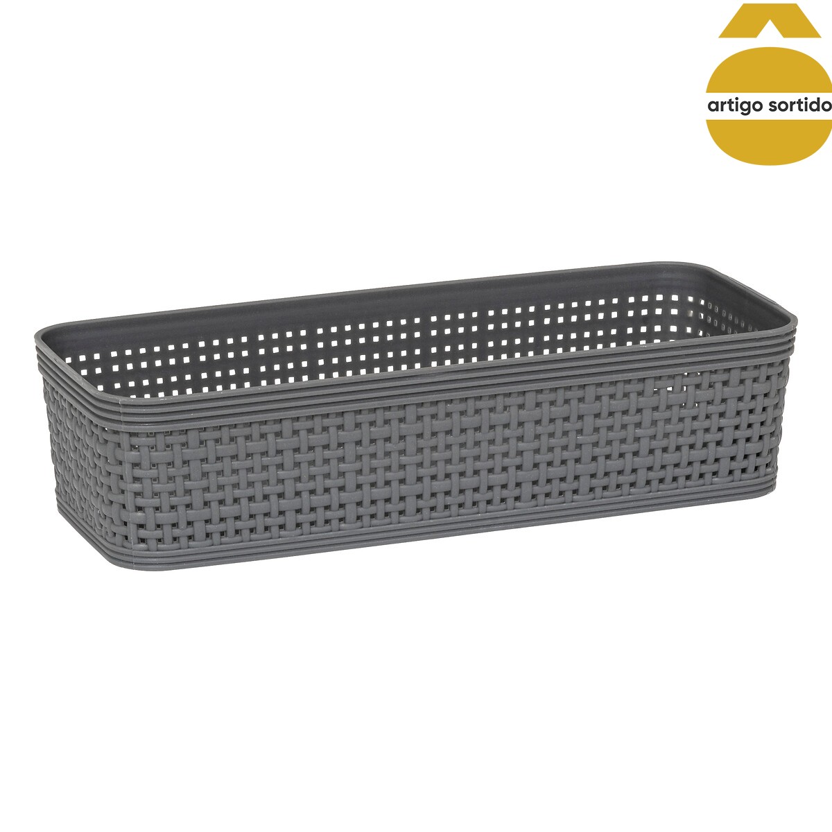 Conjunto de 10 cestos de arruma&ccedil;&atilde;o croch&ecirc; BOXY