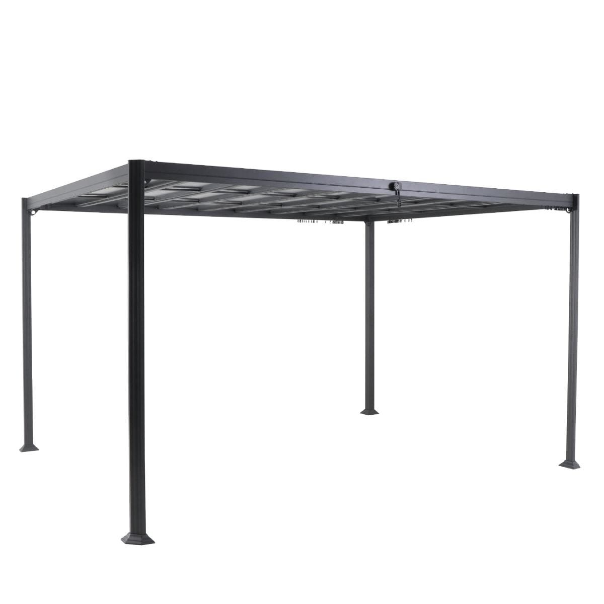 Pérgola BELIZE LATTES cinza graphite 3x3,8m