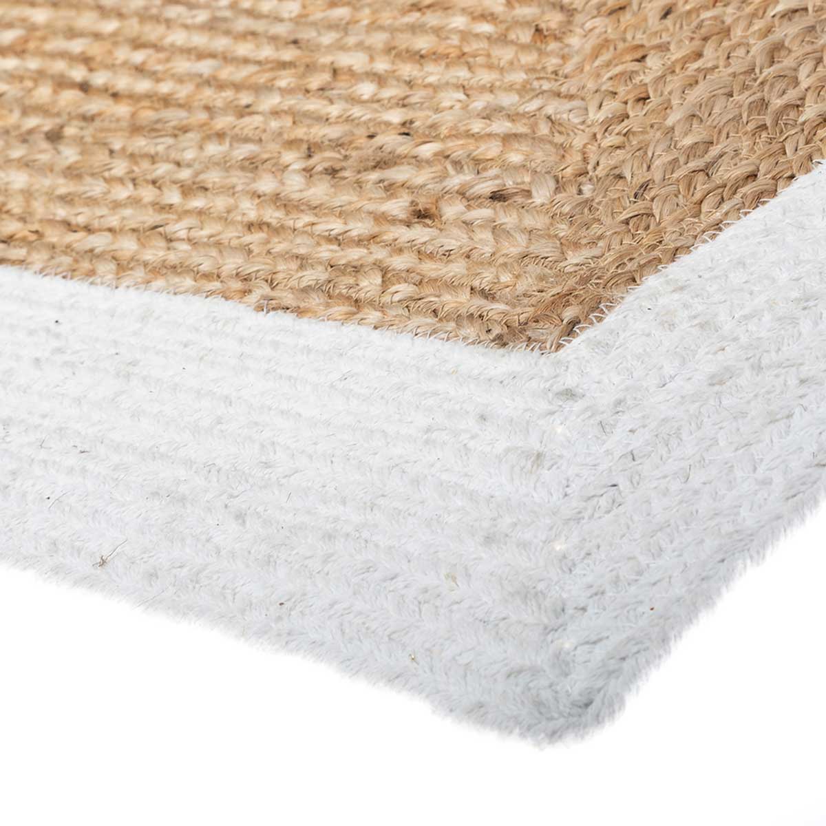 Tapete juta branco 120x170cm