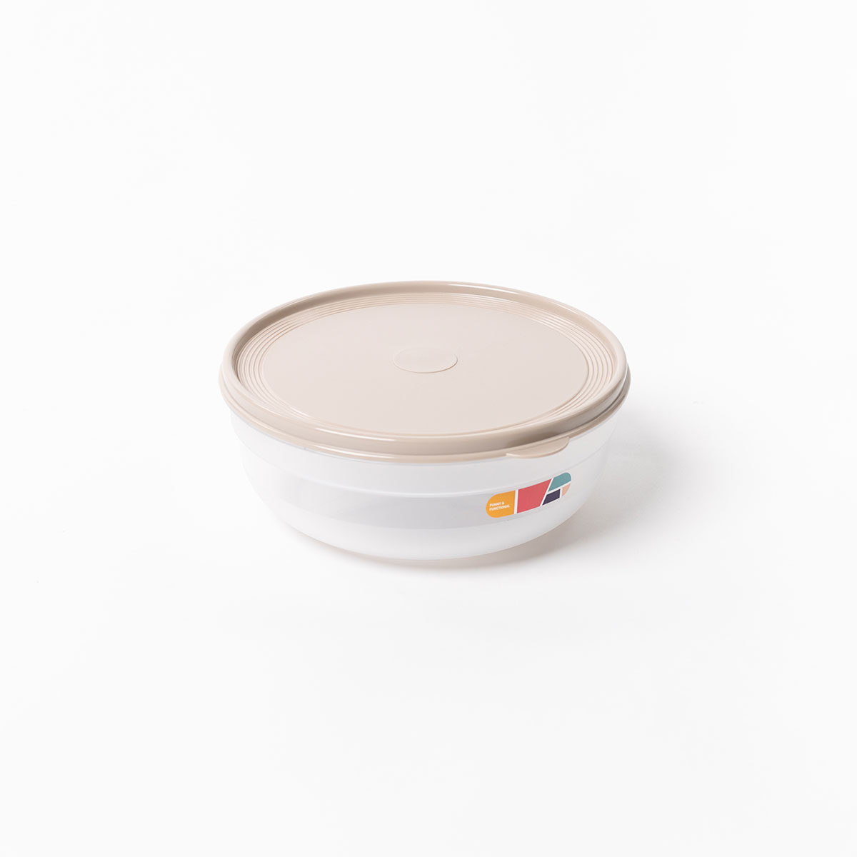 Caixa herm&eacute;tica redonda bege 2,8l