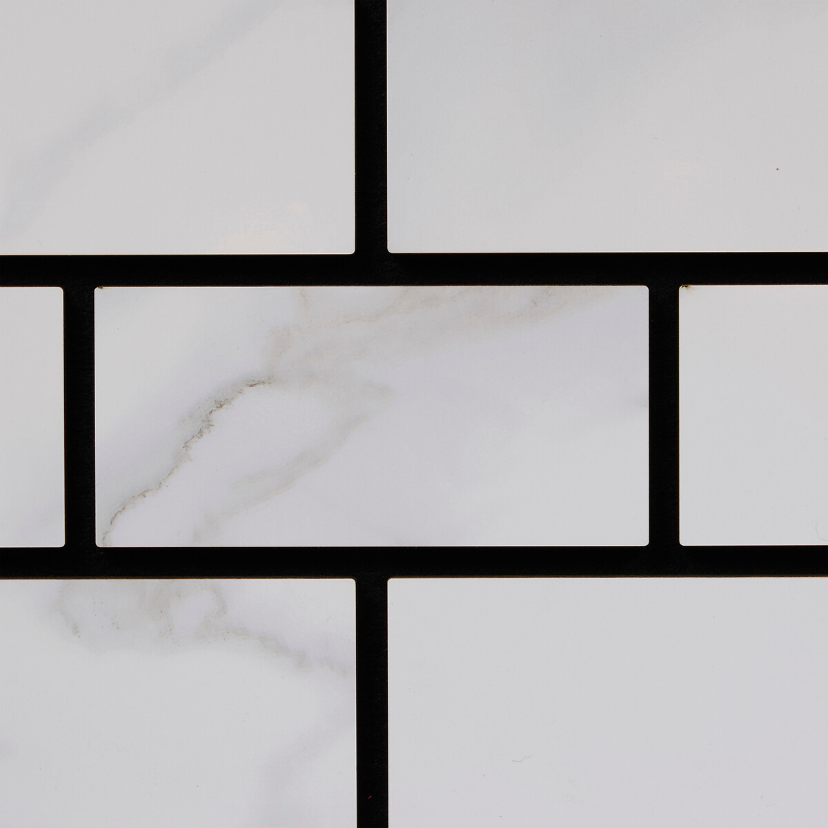 Painel decorativo efeito m&aacute;rmore CLINT cinza 61x69cm