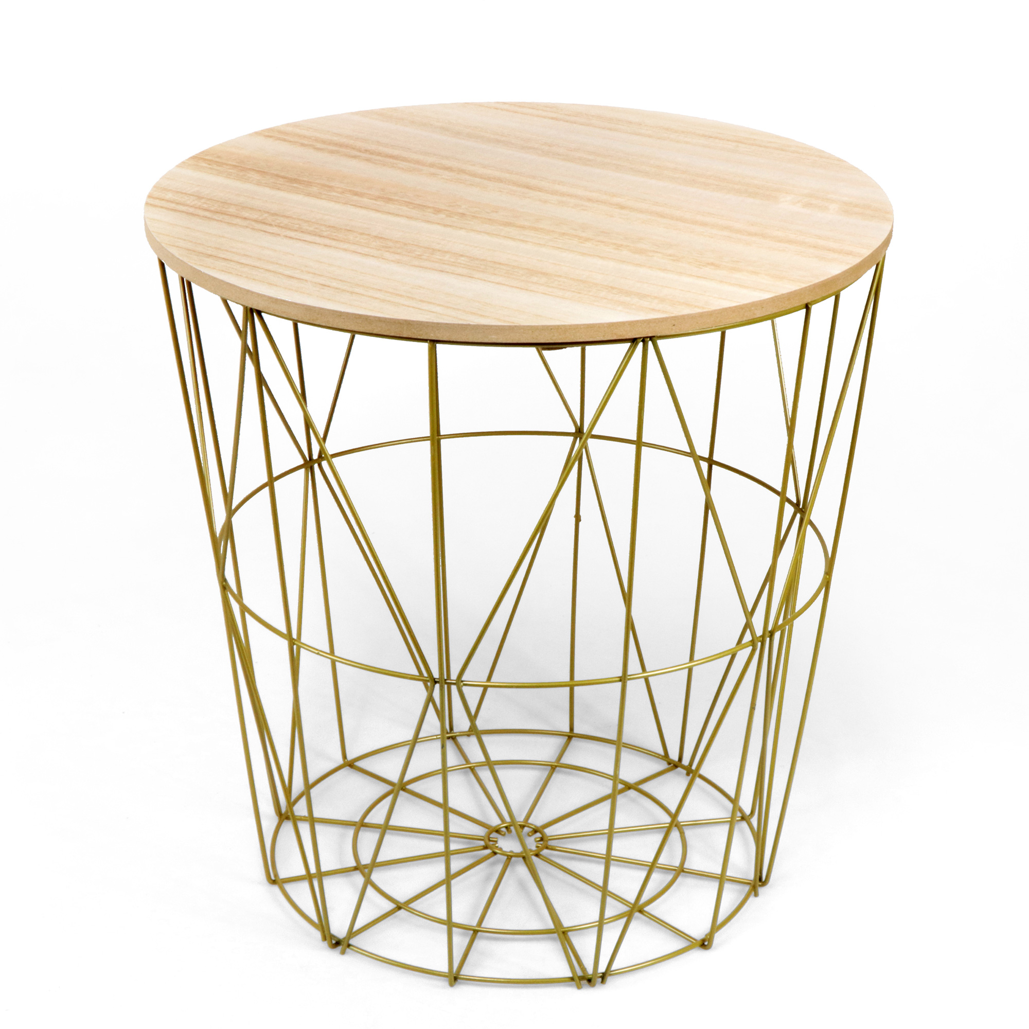Mesa de apoio KUMI dourada 41cm