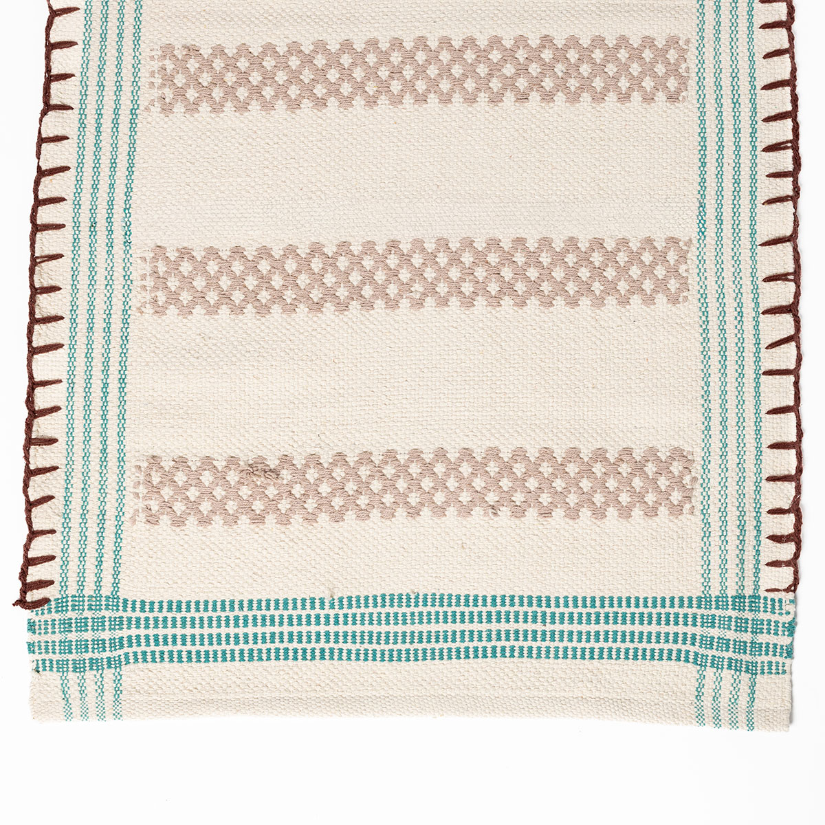 Passadeira WONJA bege e azul 60x150cm