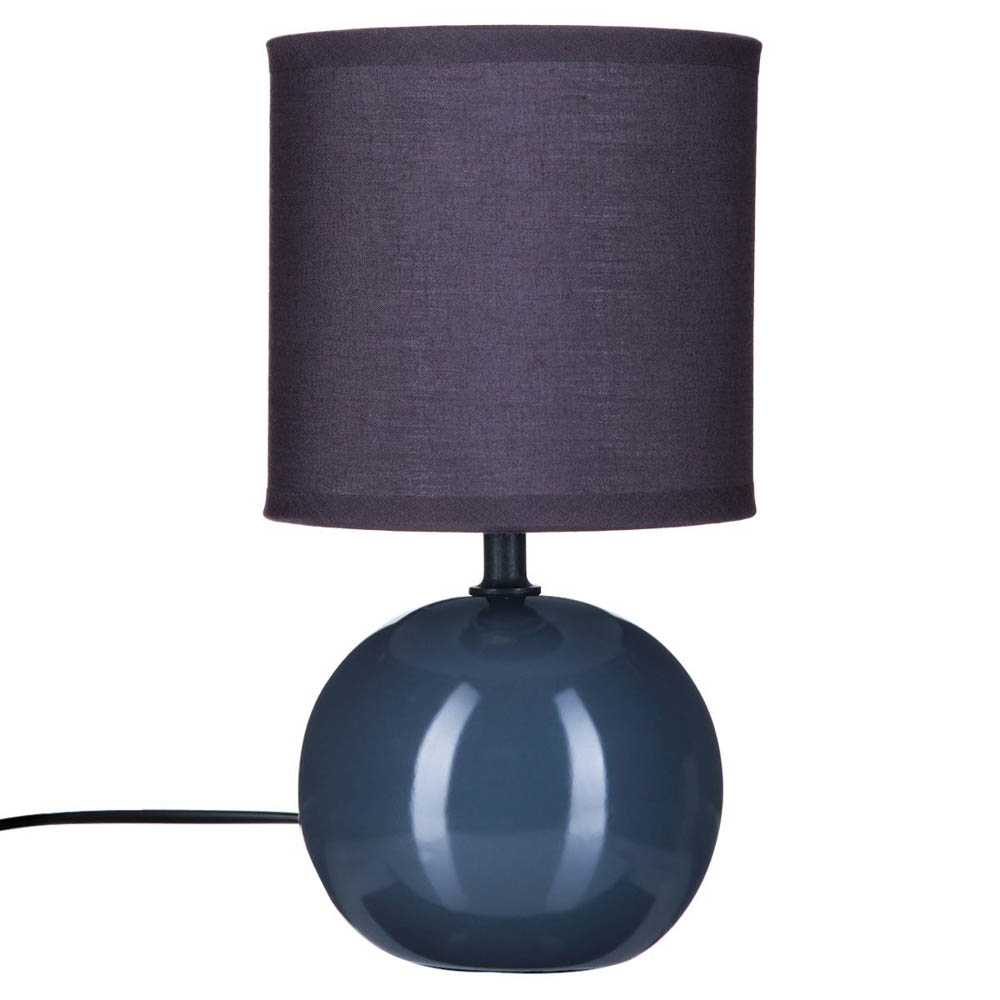 Candeeiro de mesa TIMEO bola cinza em cerâmica