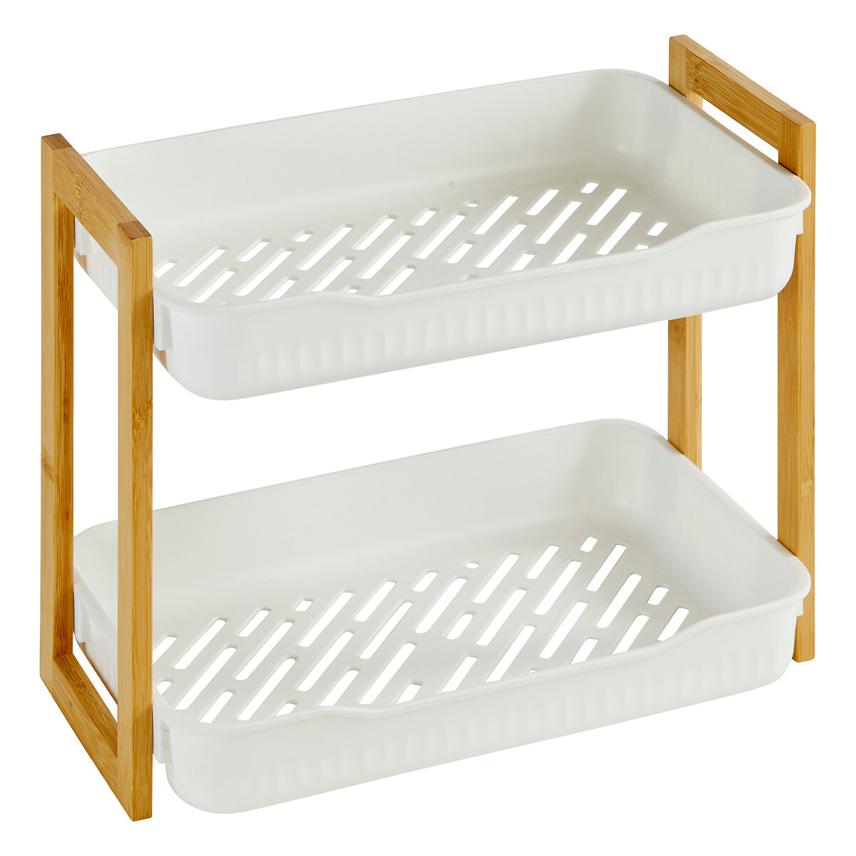 Estante wc NATUR&Eacute;O com 2 n&iacute;veis em bambu