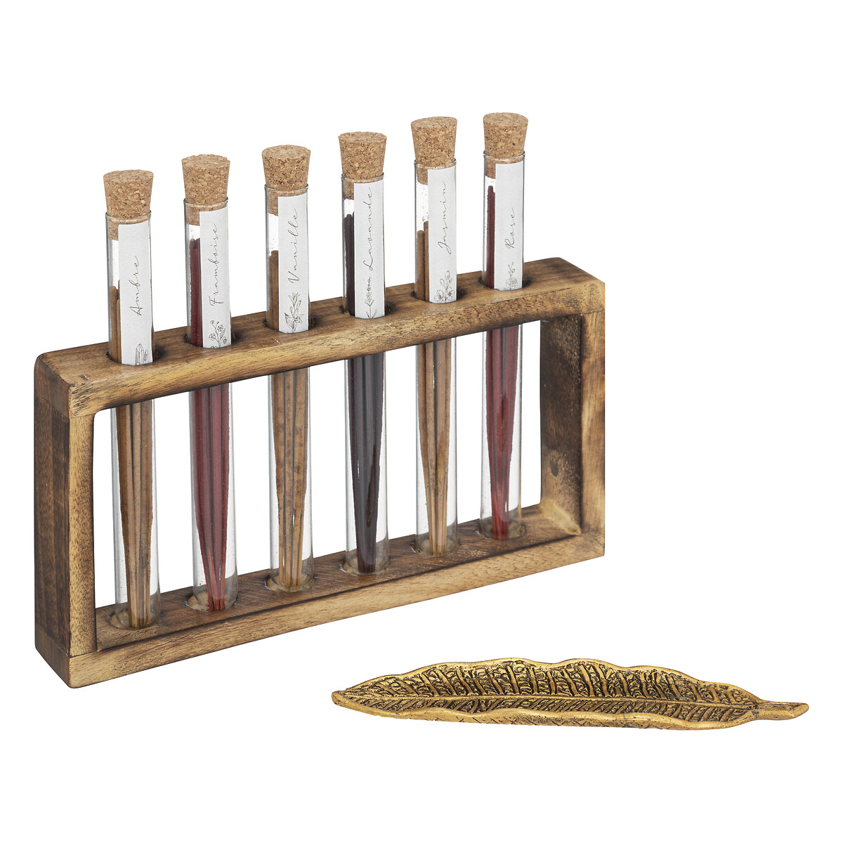 Coffret com 6 incensos com suporte e queimador namast&eacute;