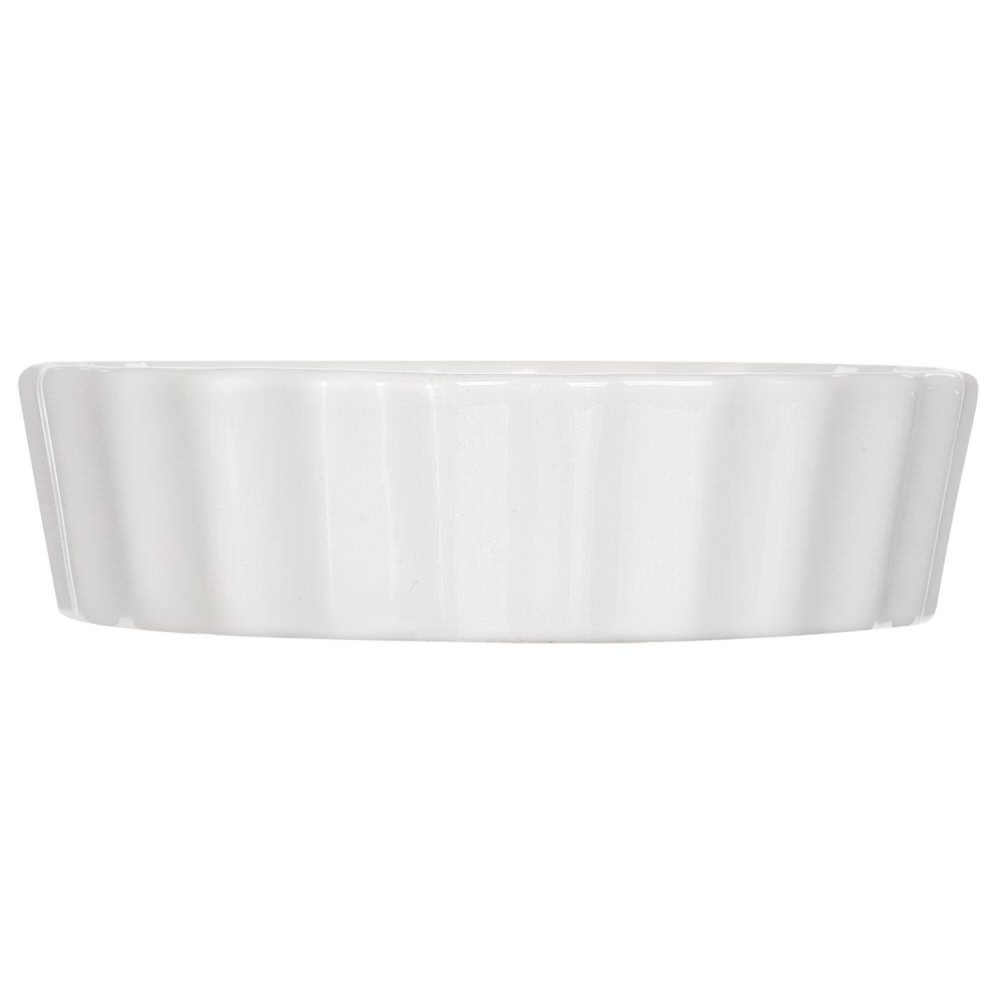 Forma p/ tartelette branca em cer&acirc;mica