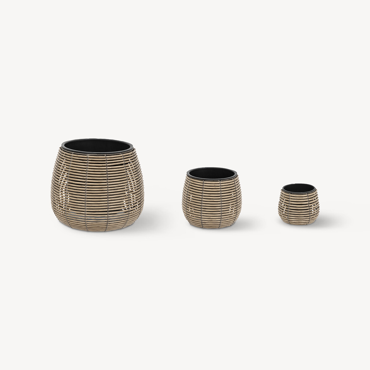 Vaso Efeito Rattan