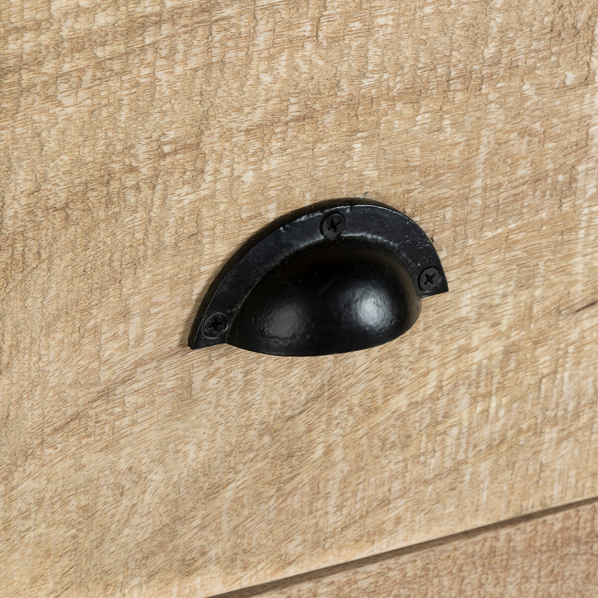 Aparador SILAS castanho em madeira com 6 gavetas