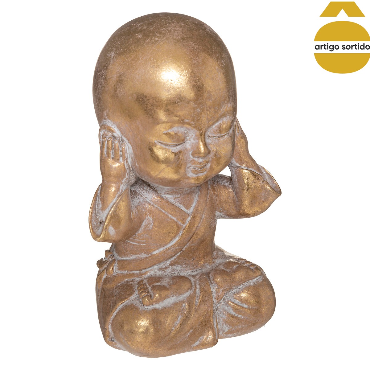 Buda dourado em resina