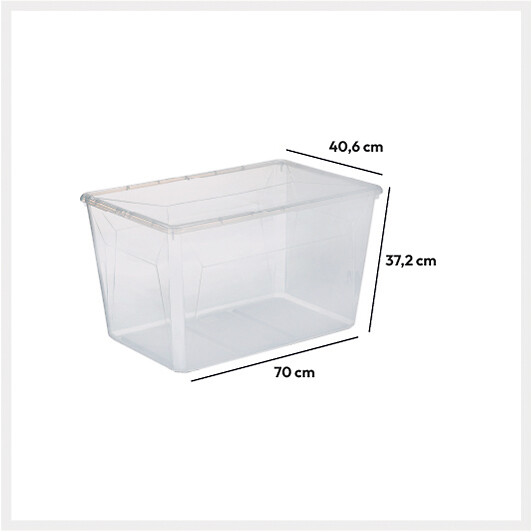 Caixa de arrumação 80l SIMPLY+