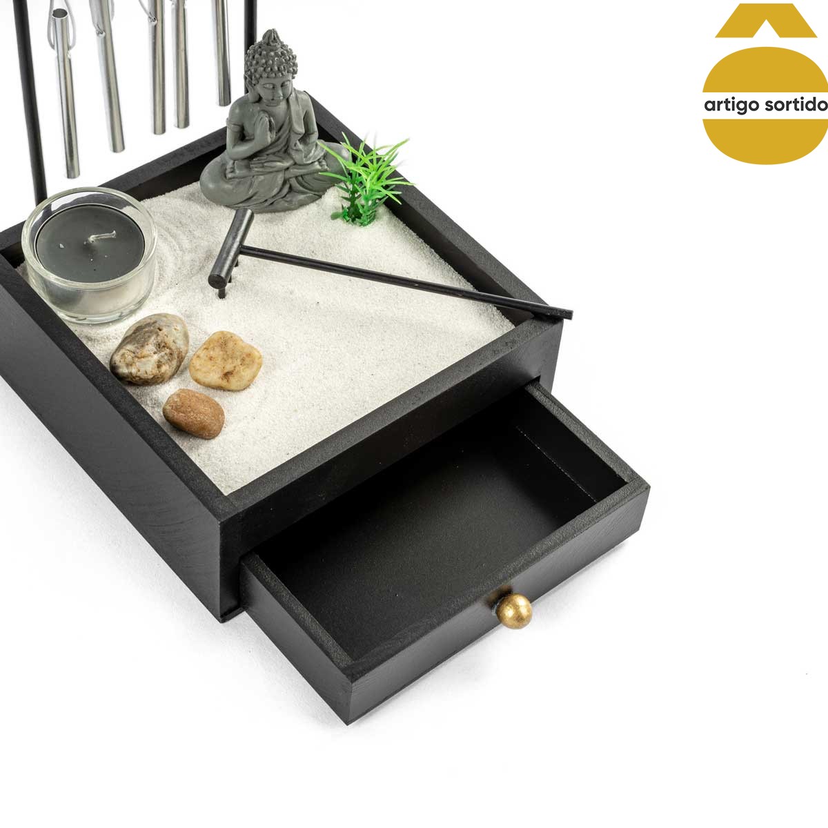 Jardim ZEN em mdf e poliresina